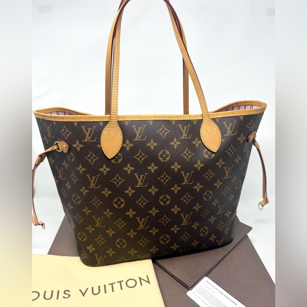 Louis Vuitton Monogram Rose Ballerine Neverfull MM Tote Bag Rare Discontinued🦄